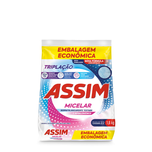 ASSIM DET PO TRIPLACAO EMB ECON 1,6 KG - MICELAR cx COM 10 UM