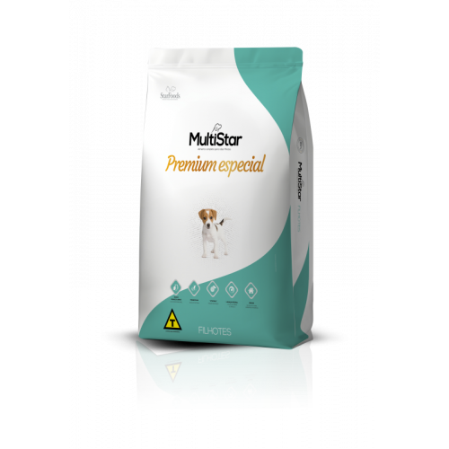 ALIM CAES MULTI STAR 10,1KG - FILHOTES PT COM 1 UM