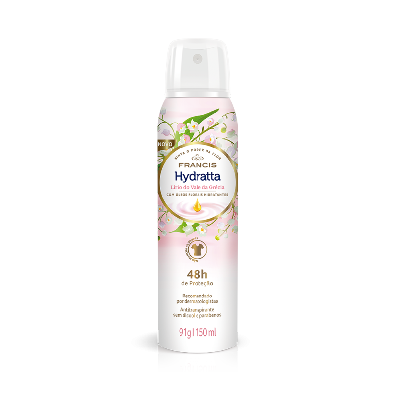 DESODORANTE AEROSOL FRANCIS 150ML - HYDRATTA ROSA UM COM 1 UM
