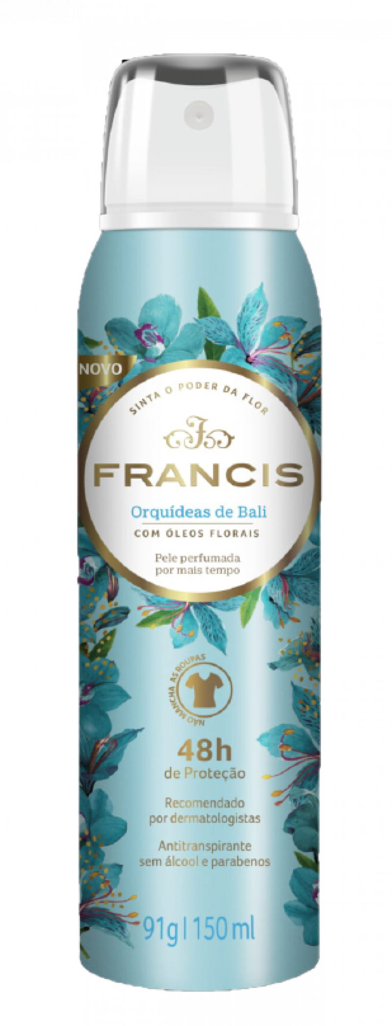 DESODORANTE AEROSOL FRANCIS 150ML - CLÁSSICO AZUL UM COM 1 UM