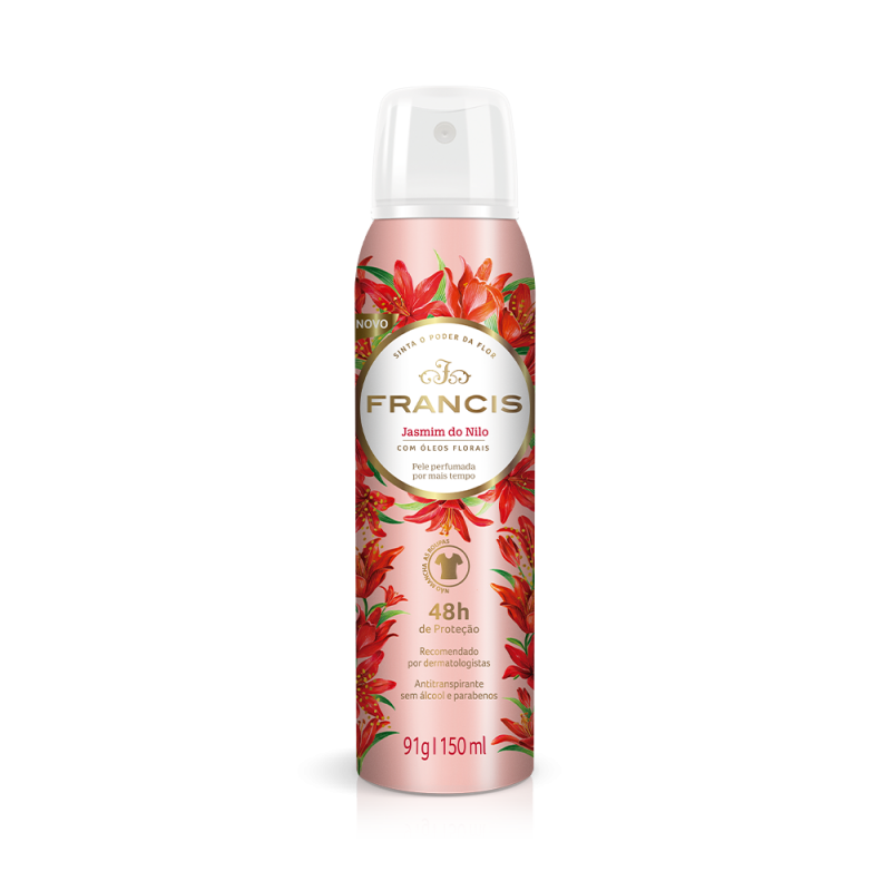 DESODORANTE AEROSOL FRANCIS 150ML - JASMIM DO NILO UM COM 1 UM