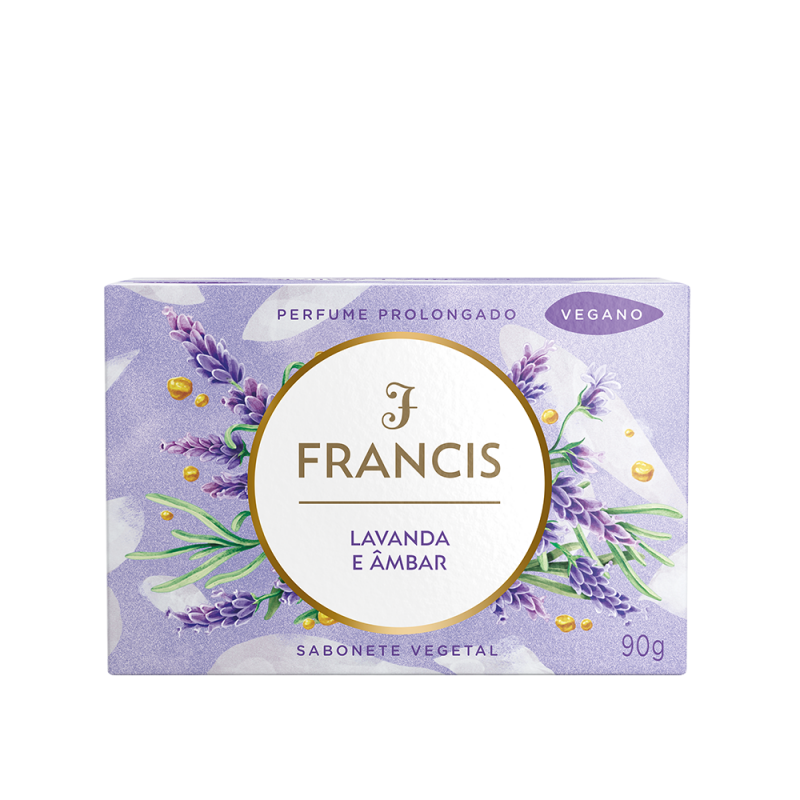 SABONETE EM BARRA FRANCIS 90G - CLÁSSICO LILÁS DZ COM 12 UM