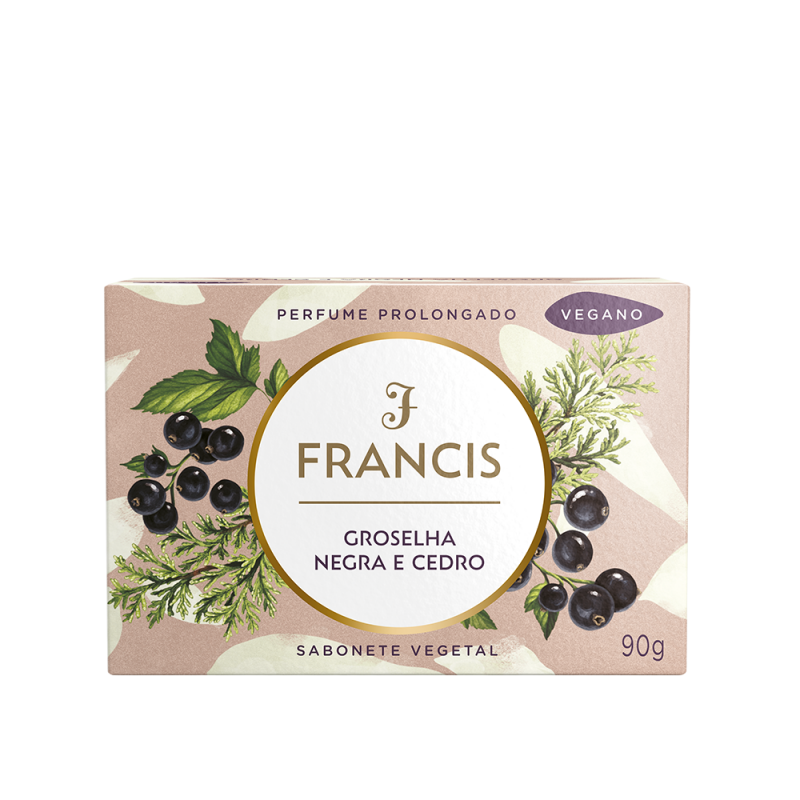 SABONETE EM BARRA FRANCIS 90G - CLÁSSICOPRETO DZ COM 12 UM