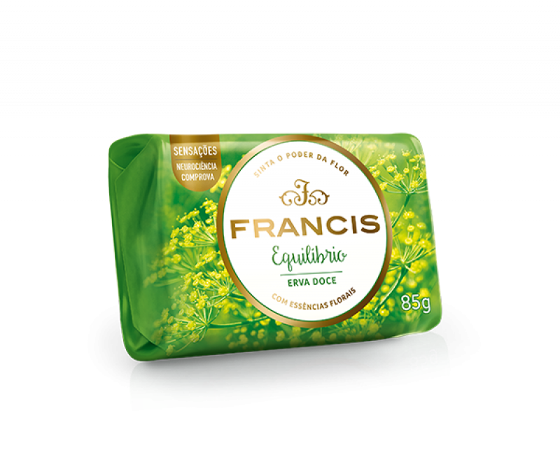 SABONETE EM BARRA FRANCIS SUAVE 85G - VERDE DZ COM 12 UM