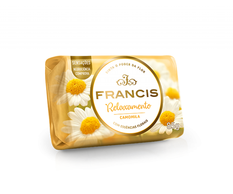 SABONETE EM BARRA FRANCIS SUAVE 85G - AMARELO DZ COM 12 UM