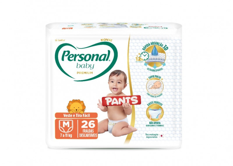 FR PERSONAL BABY PREMIUM PANTS - MD C/26 UN PT COM 26 UM