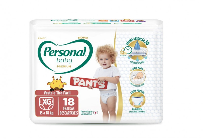 FR PERSONAL BABY PREMIUM PANTS XG C/18 UN PT COM 18 UM