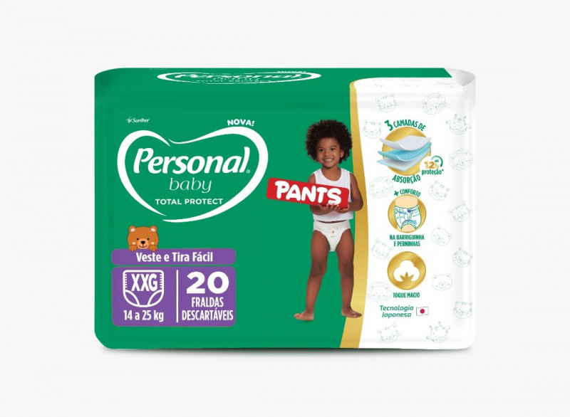 FR PANTS PERSONAL BABY TOTAL PROTECT... - XXG C/20 UN FD COM 8 PT