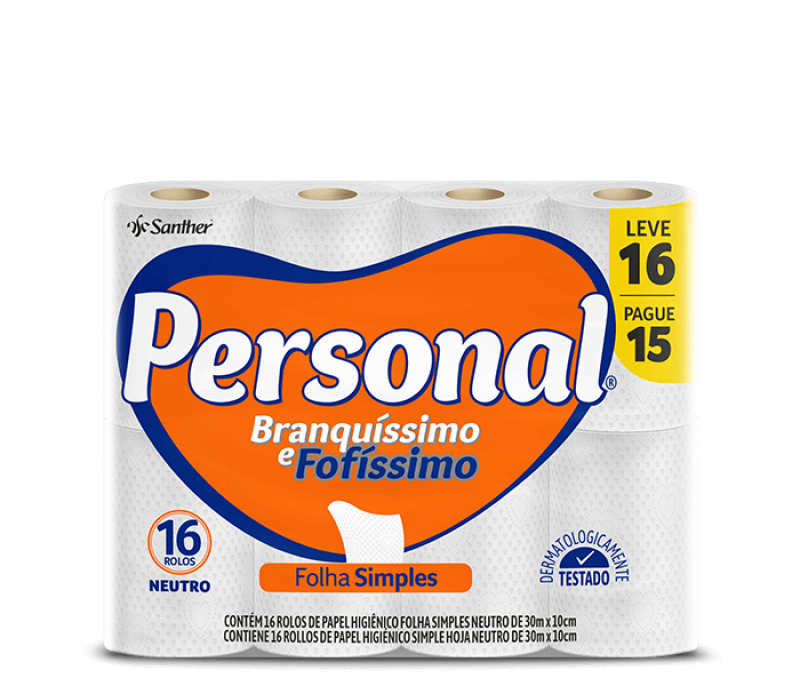 PERSONAL FOLHA SIMPLES LEVE 16 PAGUE 15 - NEUTRO 30M FD COM 4 PT