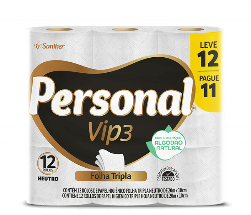 PERSONAL VIP F TRIPLA 20M L12 P11 - NEUTRO FD COM 6 PT