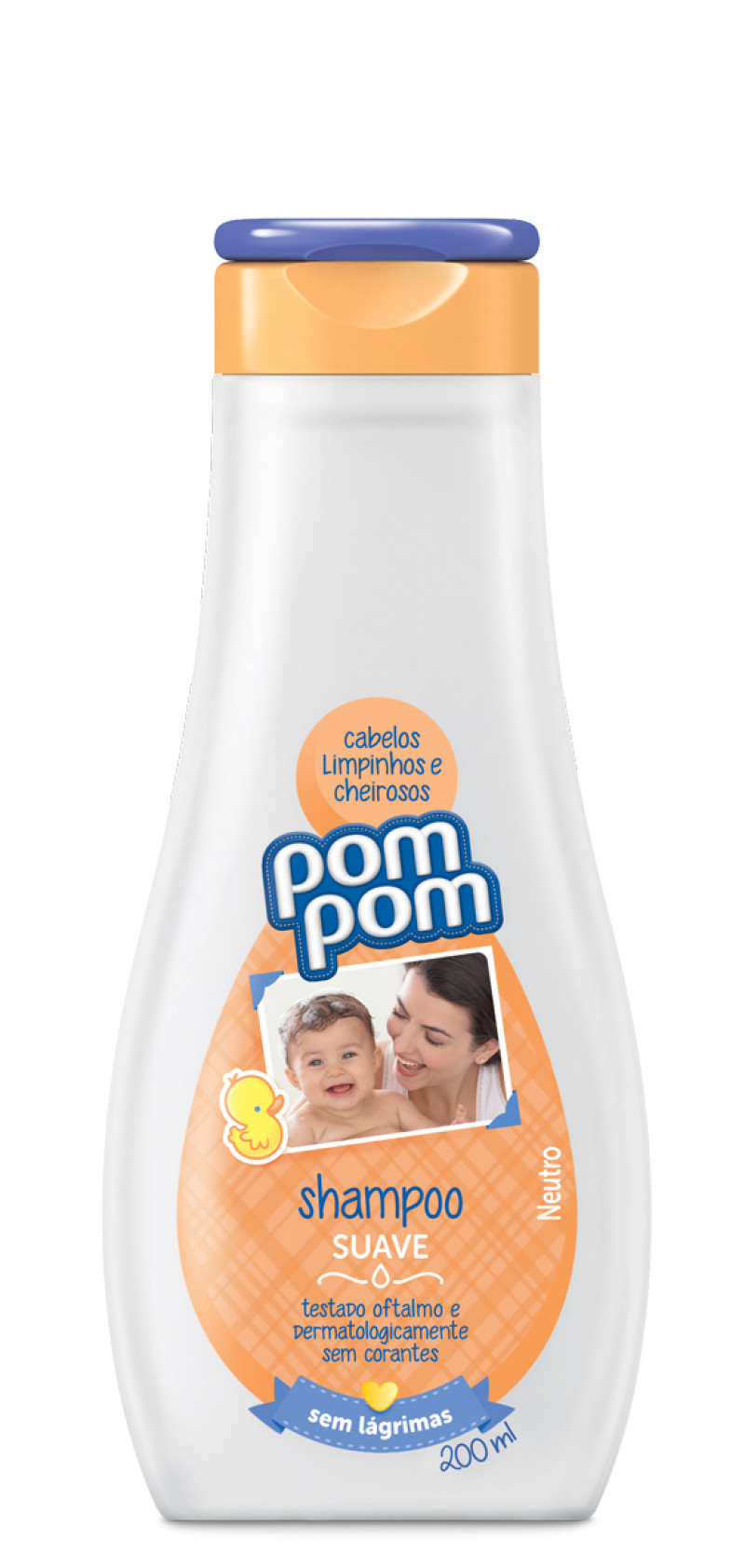 POMPOM SHAMPOO INFANTIL 200ML - SUAVE CX COM 12 UM