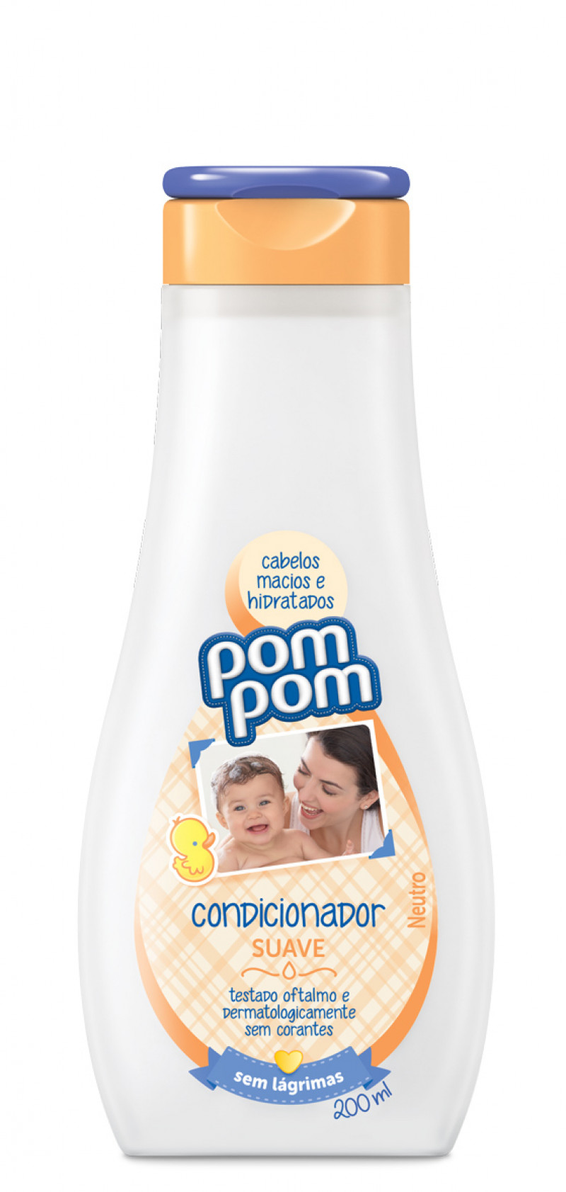POMPOM CONDICIONADOR INFANTIL 200ML - SUAVE CX COM 12 UM