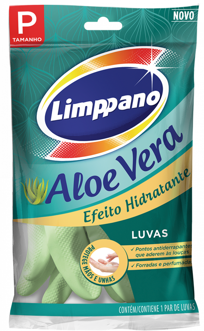 LUVA ALOE VERA LIMPPANO - C/1 P - CF COM 1 UM