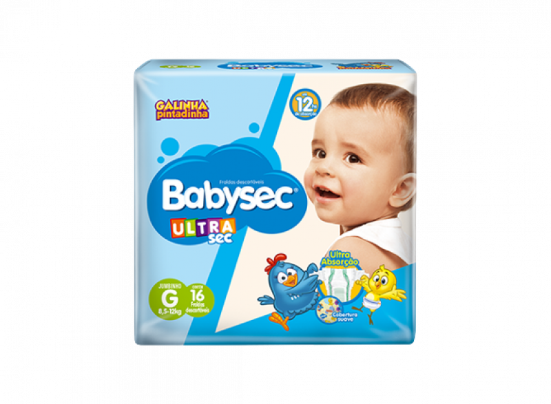 Fralda BabySec Jumbinho (G) - C/18 Fardo com 8 PT