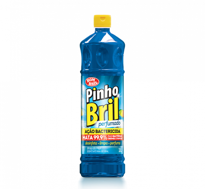PINHO BRIL 1 LITRO - BRISA DO MAR CX COM 12 UM