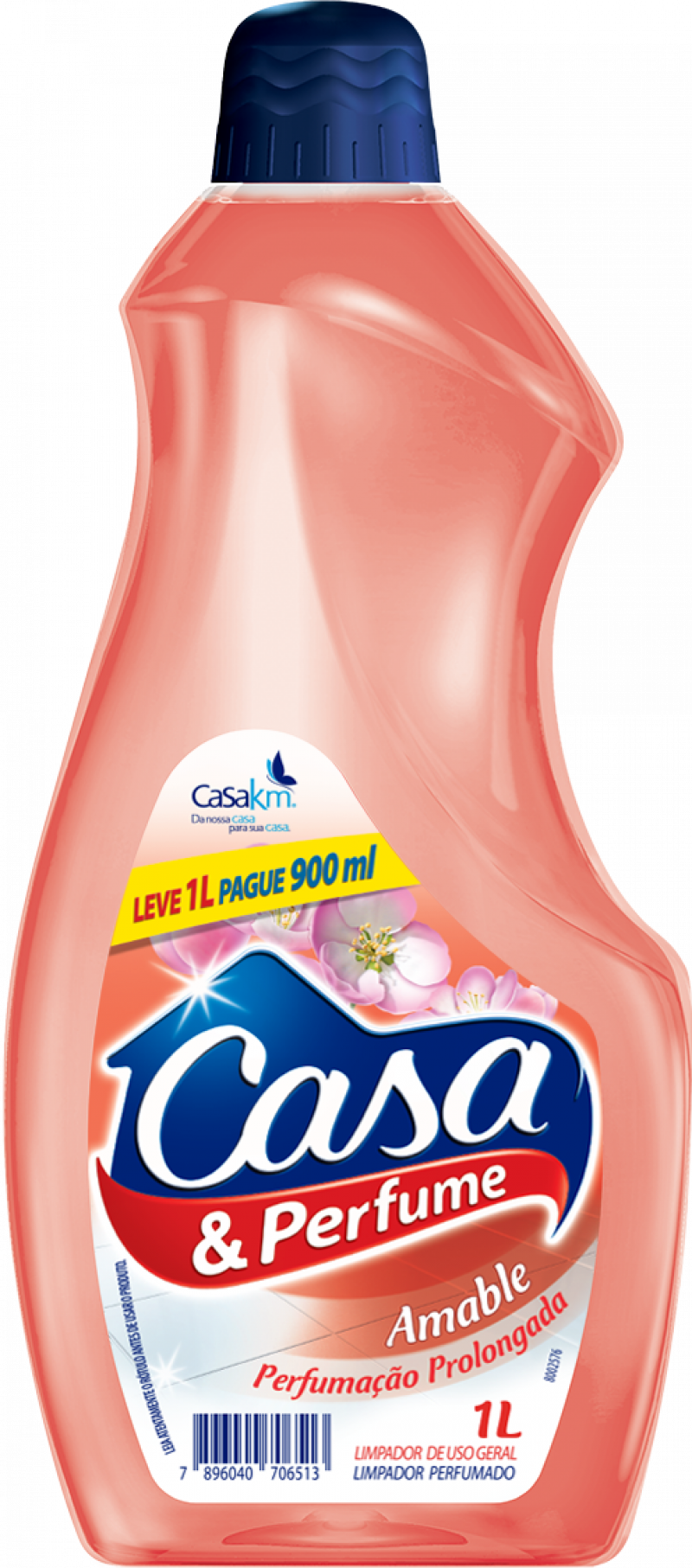 LIMPADOR PERFUMADO CASA&PERFUME 1L/ P900m - AMABLE CX COM 12 UM