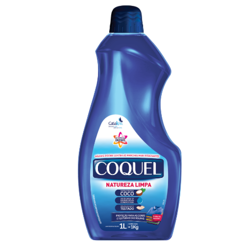 LAVA ROUPAS LIQUIDO COQUEL 1L - NATUREZA LIMPA UM COM 1 UM