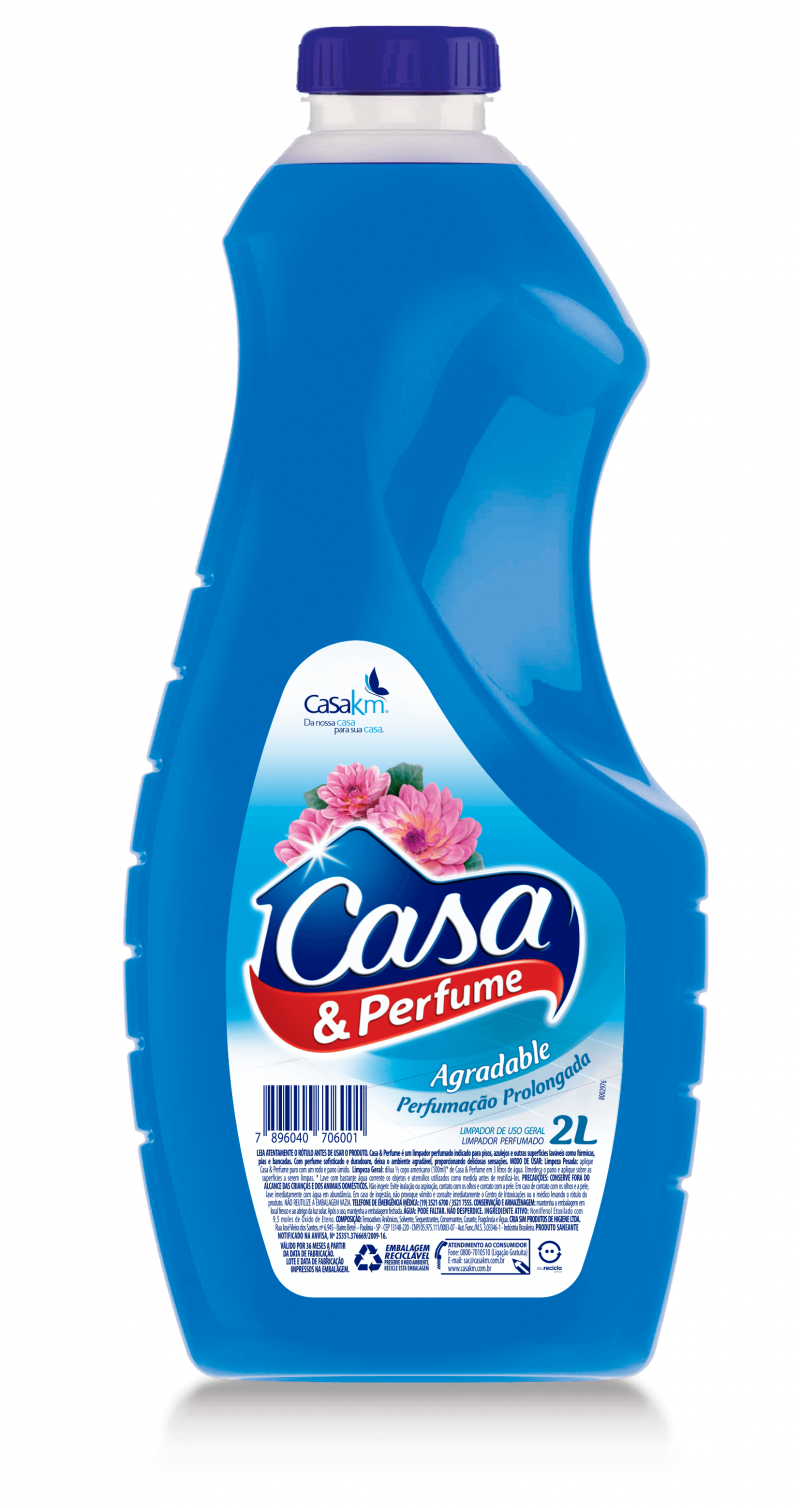 LIMPADOR PERFUMADO CASA & PERFUME 2L - AGRADABLE CX COM 6 UM