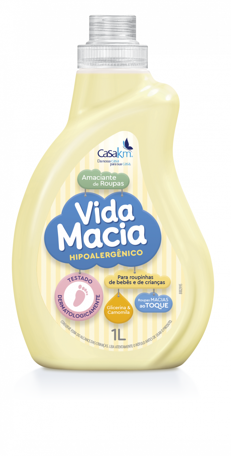 AMACIANTE INFANTIL VIDA MACIA 1L - GLICERINA & CAMOMILA CX COM 12 UM