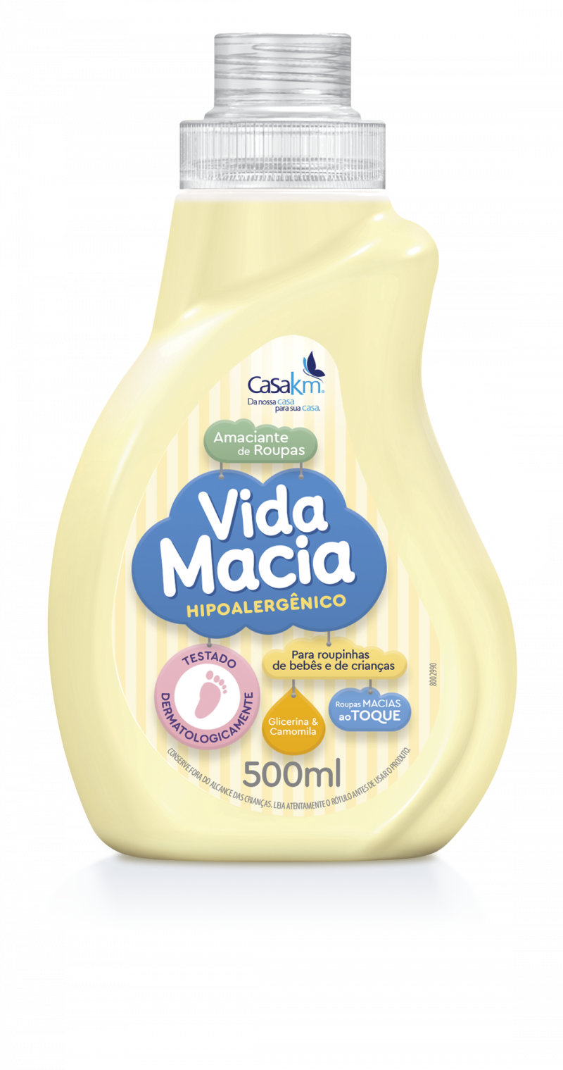AMACIANTE INFANTIL VIDA MACIA 500ML - GLICERINA & CAMOMILA UM COM 1 UM