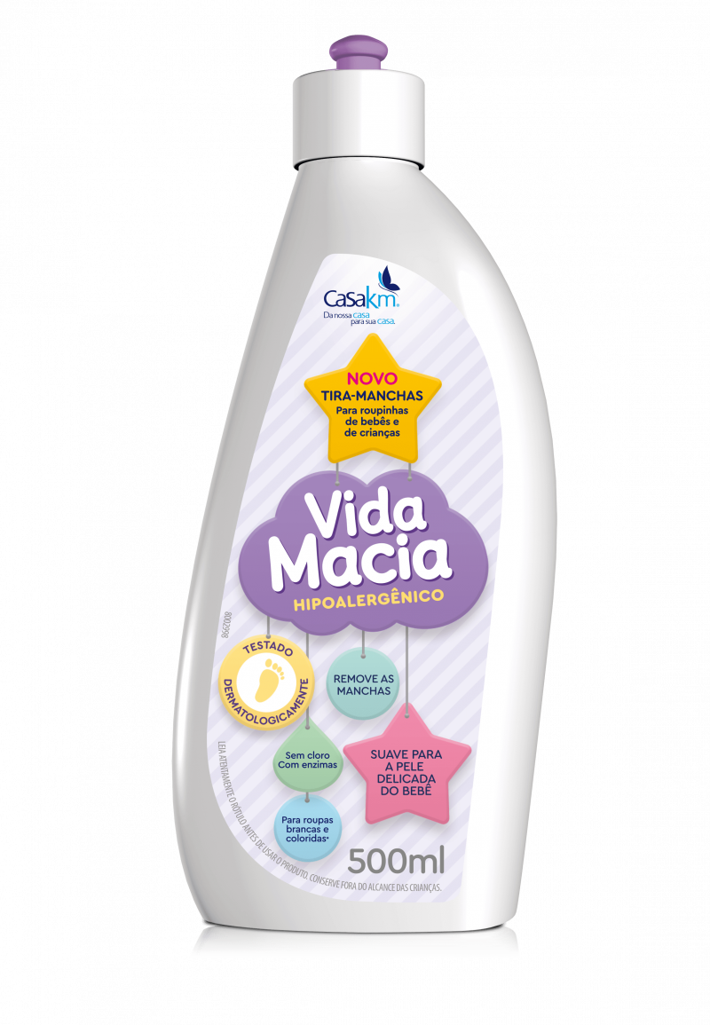 TIRA MANCHAS VIDA MACIA 500ML - TIRA MANCHAS CX COM 12 UM