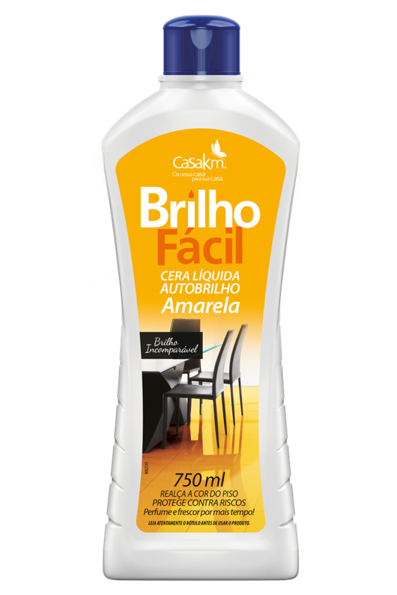 CERA LIQUIDA BRILHO FÁCIL 750ML - AMARELA UM COM 1 UM