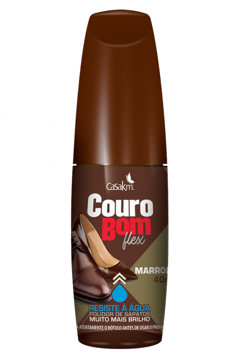COURO BOM FLEX 40ML - MARROM CX COM 12 UM