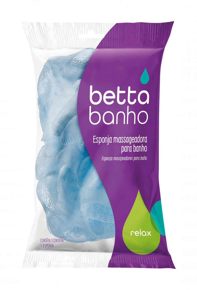 BETTABANHO ESPONJA RELAX - PLASTICO UM COM 1 UM