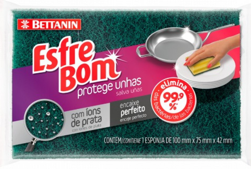 ESFREBOM ESPONJA PROTEGE UNHAS - C/12UN