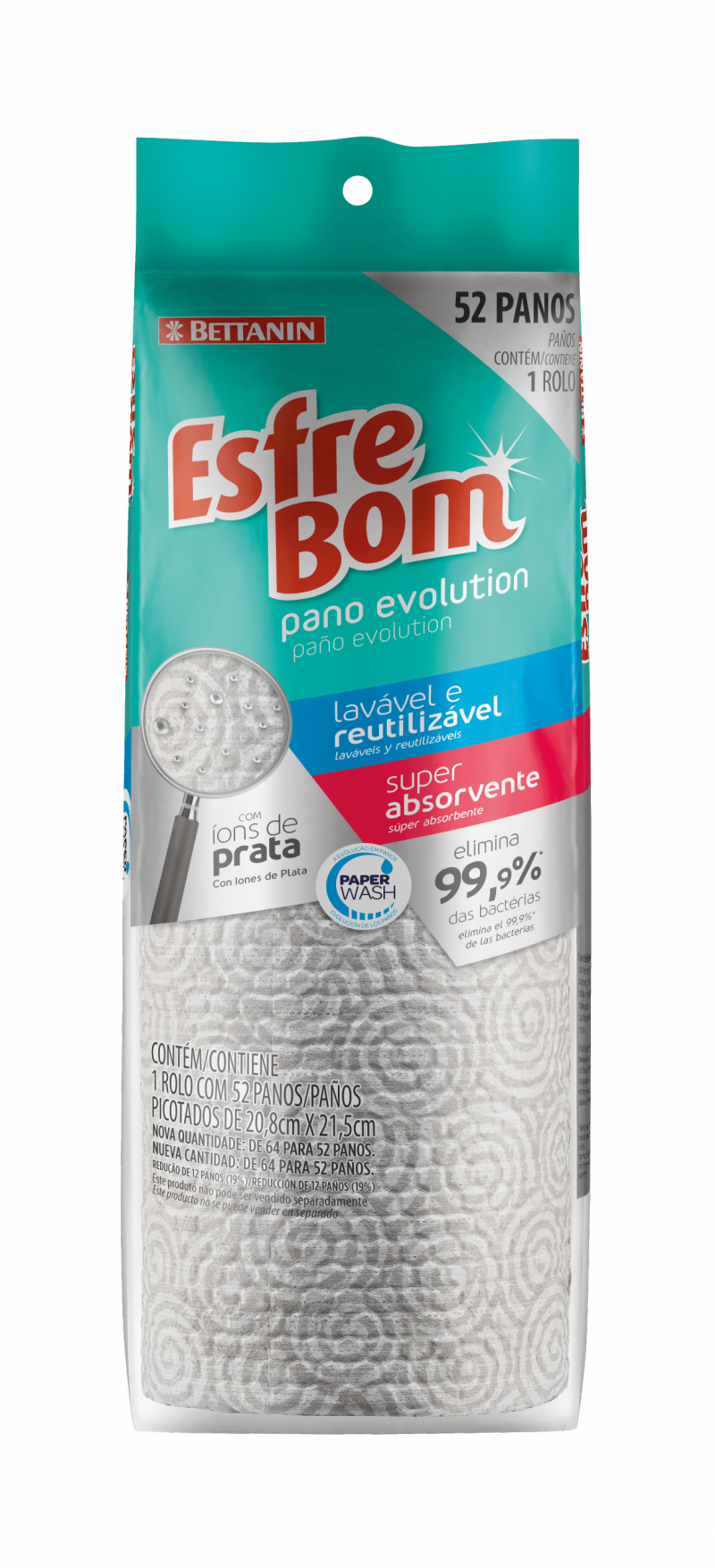 ESFREBOM PANO EVOLUTION - ROLO UM COM 1 UM