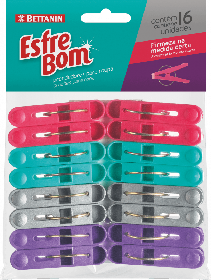ESFREBOM PRENDEDOR PLÁSTICO - ARGOLA UM COM 1 UM