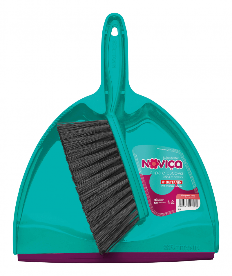 NOVIÇA PÁ CLIPÁ E ESCOVA - PLÁSTICO UM COM 1 UM