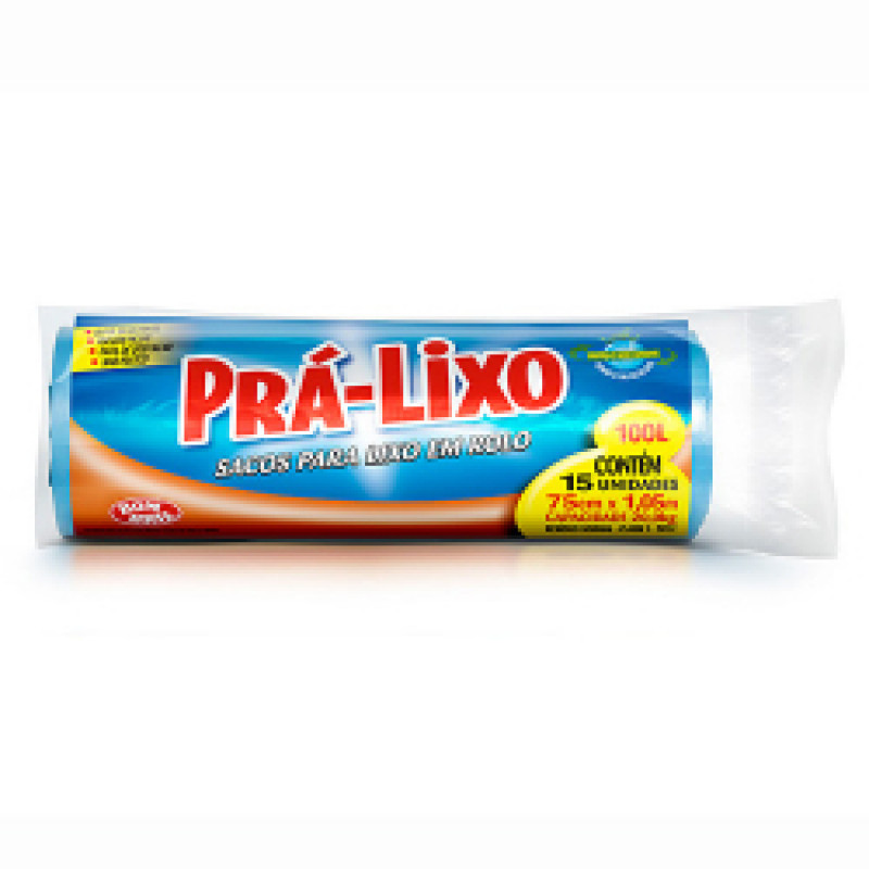 SACO PRA-LIXO BOMBRIL - 100L C/15un UM COM 1 UM