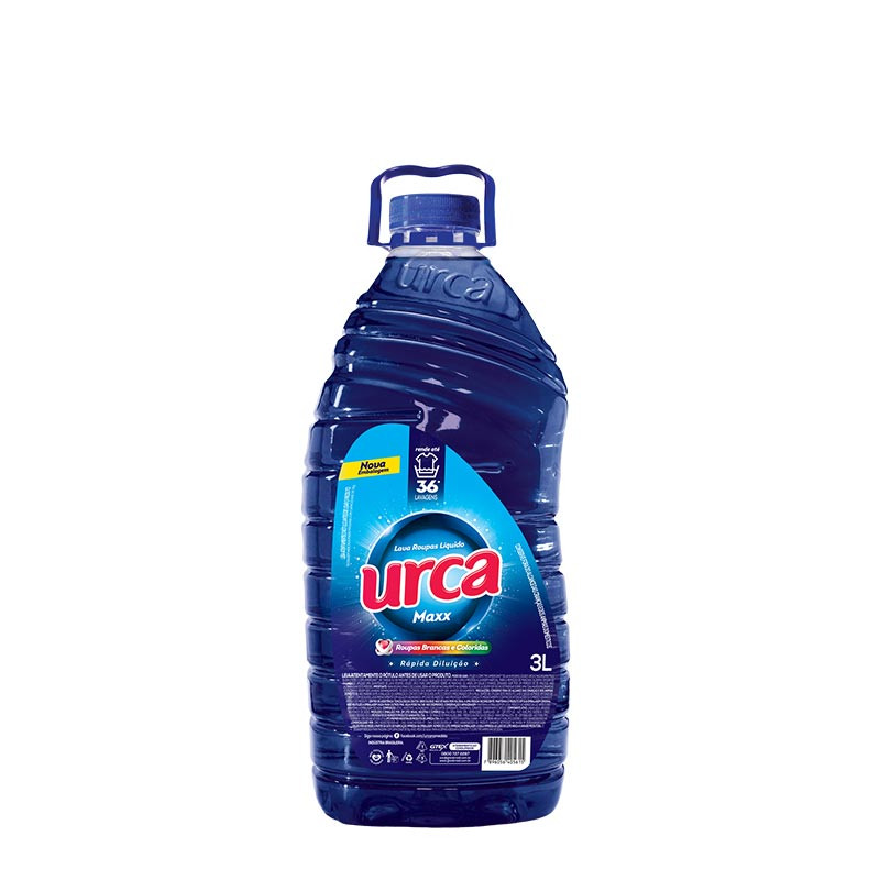 LAVA ROUPAS URCA 3L - MAXX AZUL CX COM 6 UM