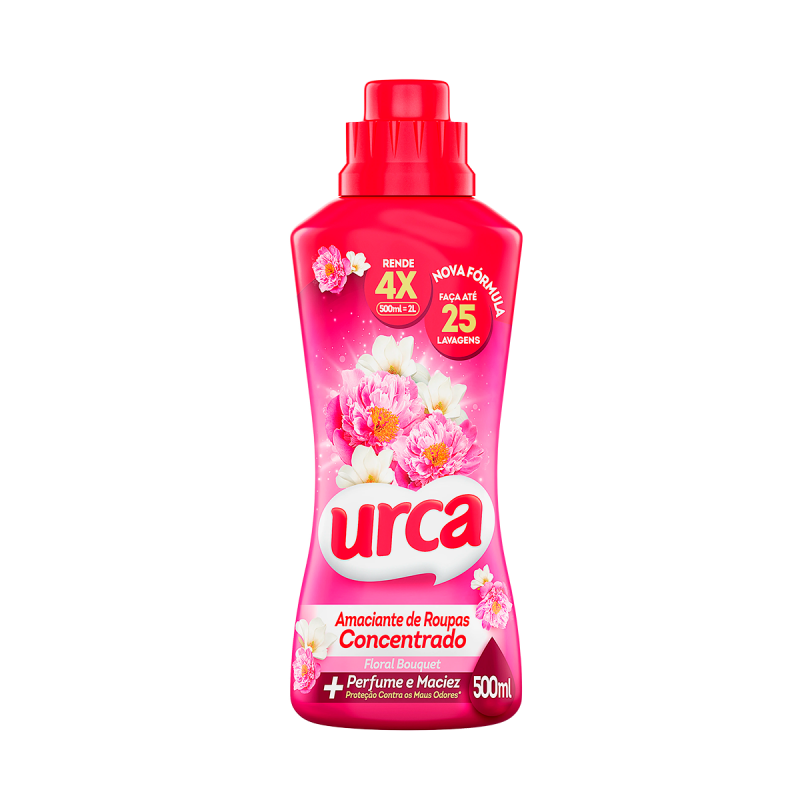 AMACIANTE CONCENTRADO URCA 500ML - FLORAL ROSA UM COM 1 UM