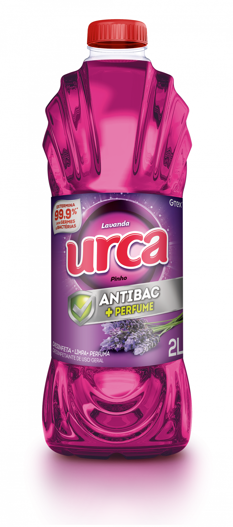 DESINFETANTE URCA 6X2L - LAVANDA CX COM 6 UM