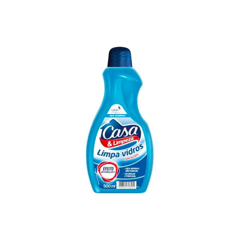 LIMPA VIDROS CASA&LIMPEZA 500ML - REFIL UM COM 1 UM