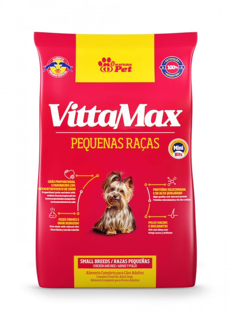 ALIM CAES VITTAMAX 1KG - PEQ RACAS FD COM 10 UM