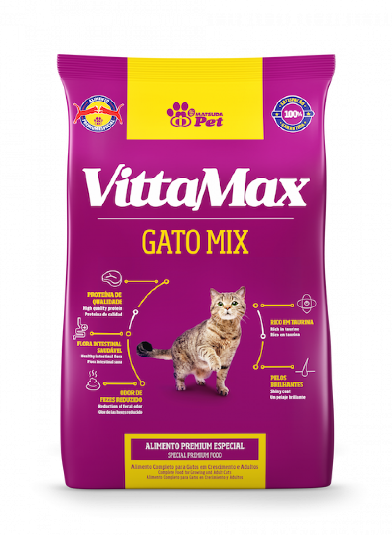 ALIM GATO VITTAMAX 1KG - MIX FD COM 10 UM