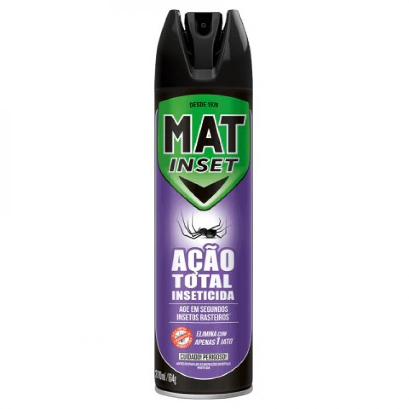 MAT INSET INSETICIDA 270ML - ACAO TOTAL UN COM 1 UN