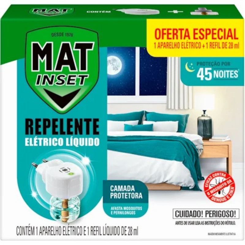 MAT INSET APAR ELETR LIQ PROMO 45 NOITES - UM COM 1 UM