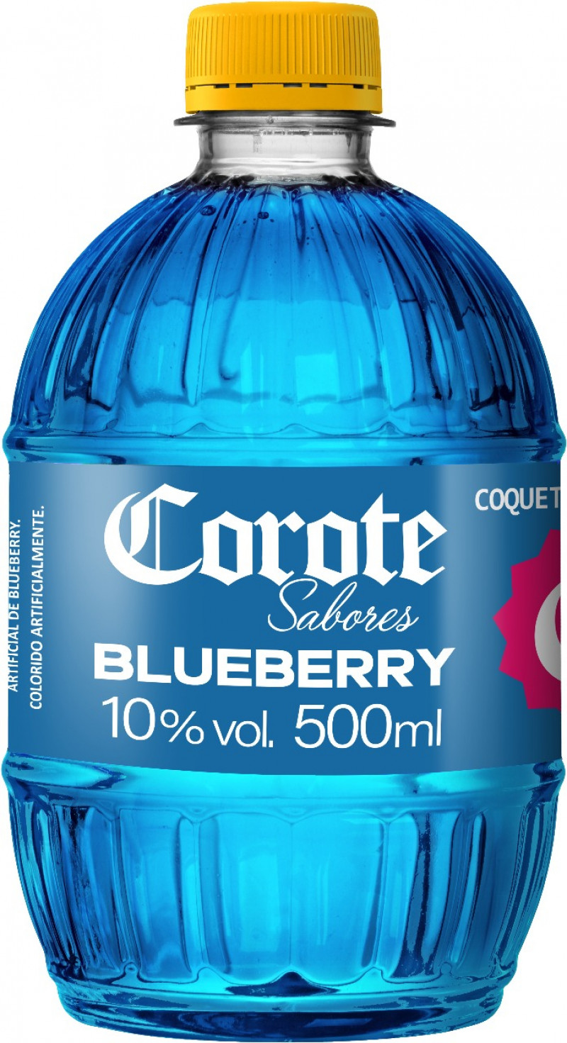COROTE SABORES PET 500ML - BLUEBERRY CX COM 12 UN
