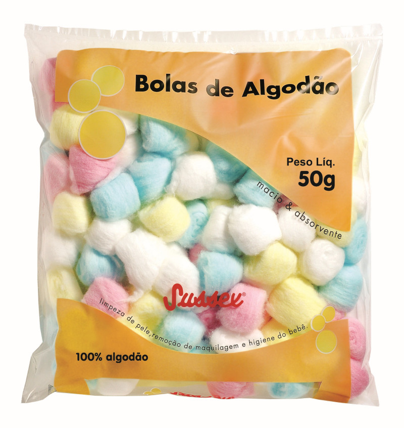 ALGODAO BOLA SUSSEX 50GR - COLORIDO UN COM 1 UN