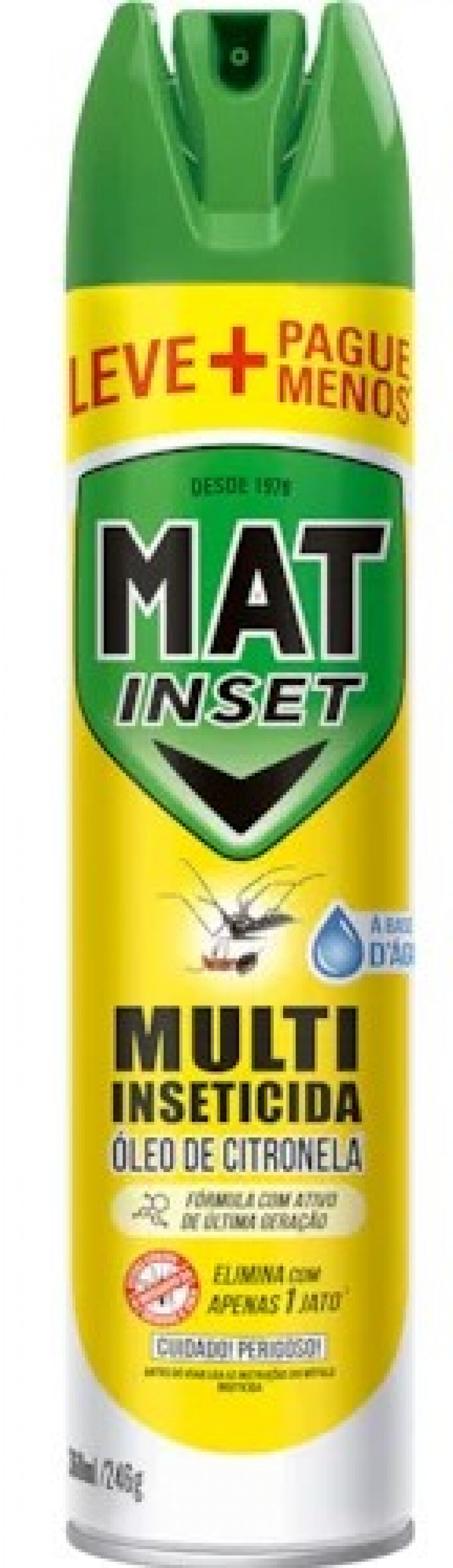 MAT INSET INSETICIDA 360ML PROMO GT33 - MULTI CITRONEL UM COM 1 UM