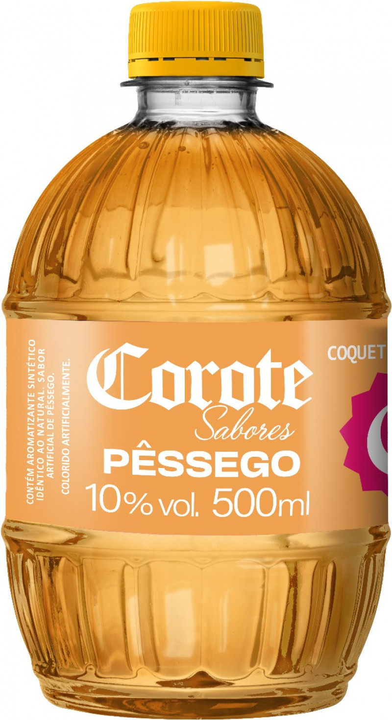 COROTE SABORES PET 500ML - PESSEGO CX COM 12 UN