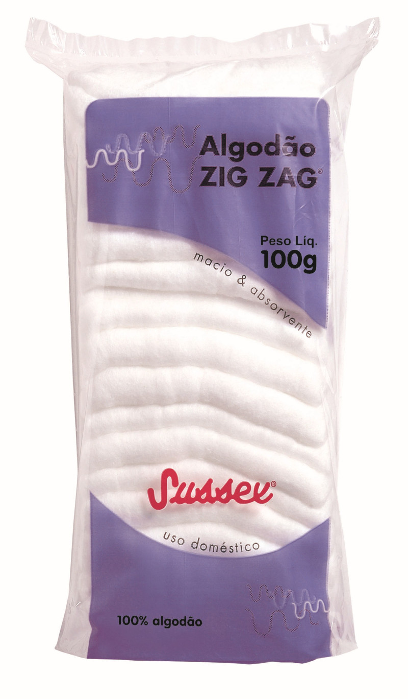 ALGODAO ZIG ZAG SUSSEX - 100GR UN COM 1 UN
