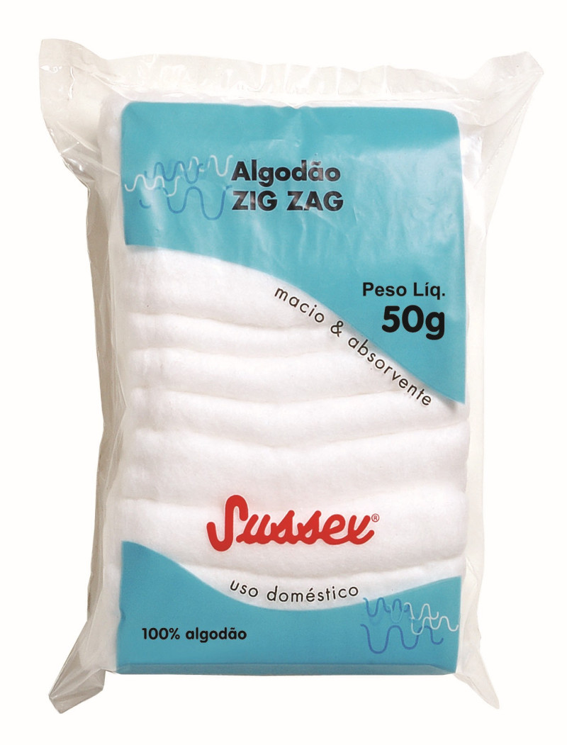 ALGODAO ZIG ZAG SUSSEX - 50GR UN COM 1 UN