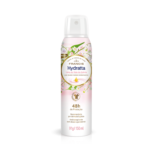 DESODORANTE AEROSOL FRANCIS 150ML - HYDRATTA ROSA UM COM 1 UM