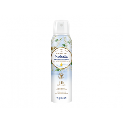 DESODORANTE AEROSOL FRANCIS 150ML - MACADÂMIA DA AUSTRÁLIA UM COM 1 UM