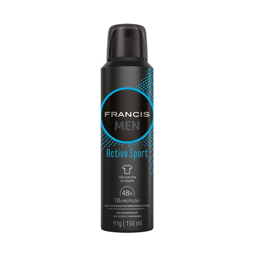 DESODORANTE AEROSOL FRANCIS 150ML -  HYDRATTA MEN SPORT UM COM 1 UM